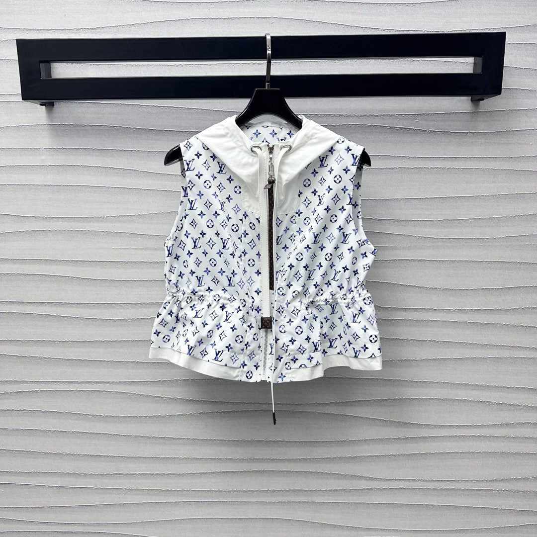 25 New Arrivals Hooded Printed Vest Jacket