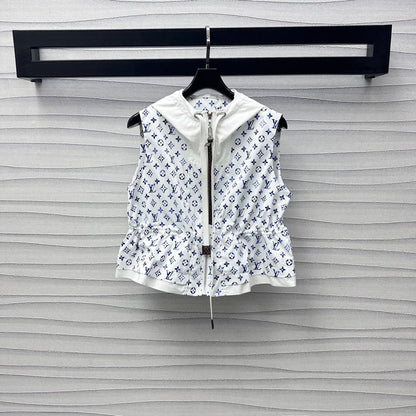 25 New Arrivals Hooded Printed Vest Jacket