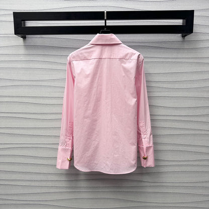 25ss New Arrivals Lace-up Accordion Shirt