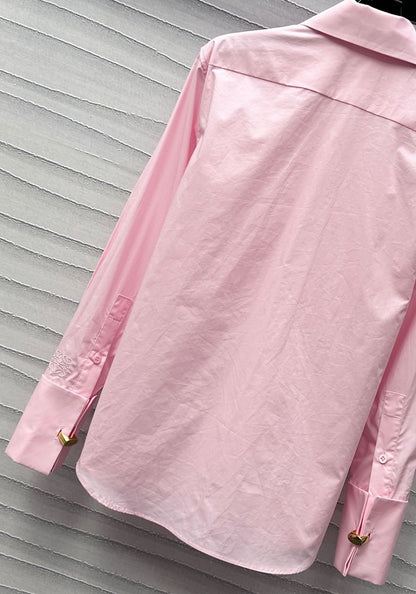 25ss New Arrivals Lace-up Accordion Shirt