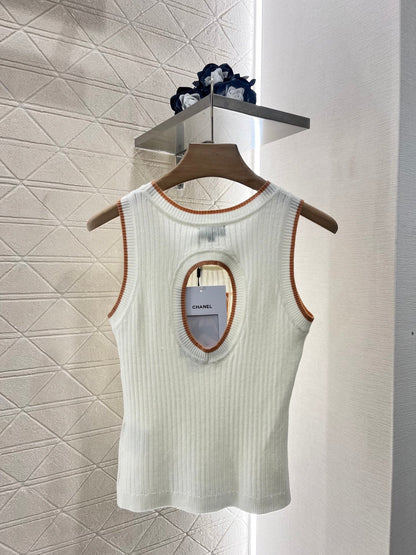 25ss Backless knitted vest