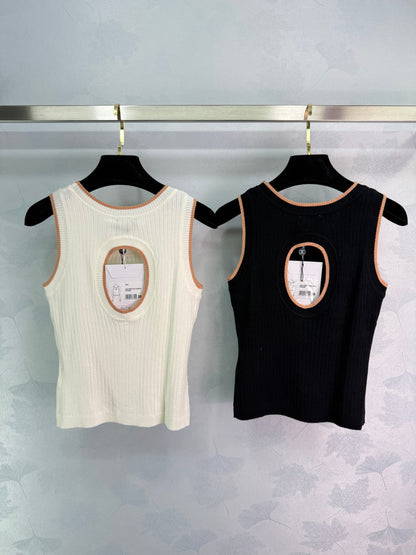 25ss Backless knitted vest