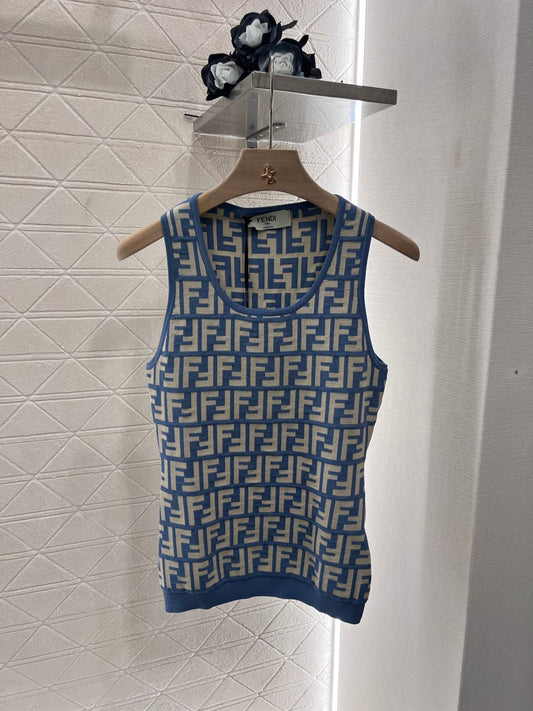 25ss Jacquard knitted vest