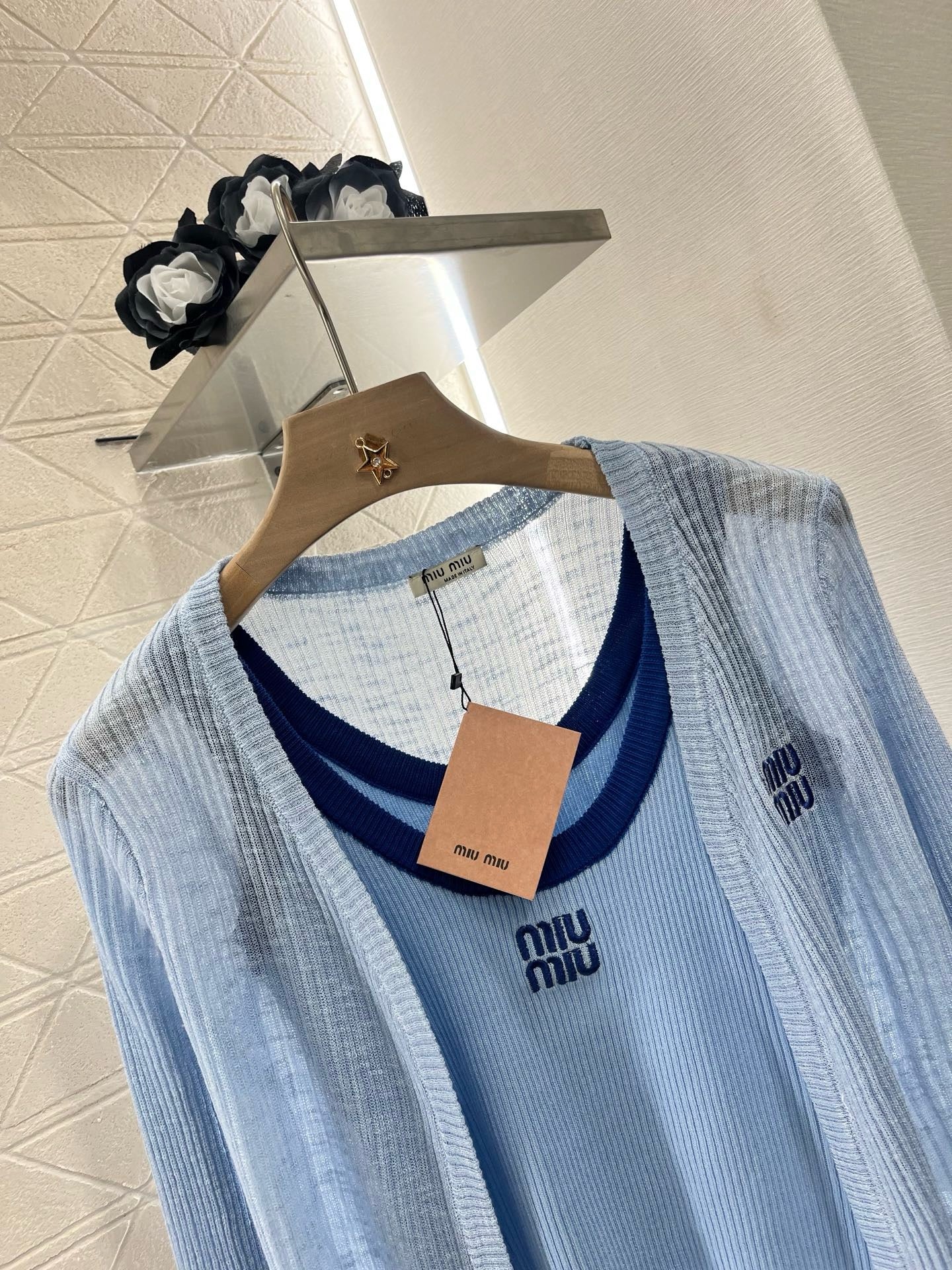 25SS New Arrival Suspenders with Knitted Long Sleeves
