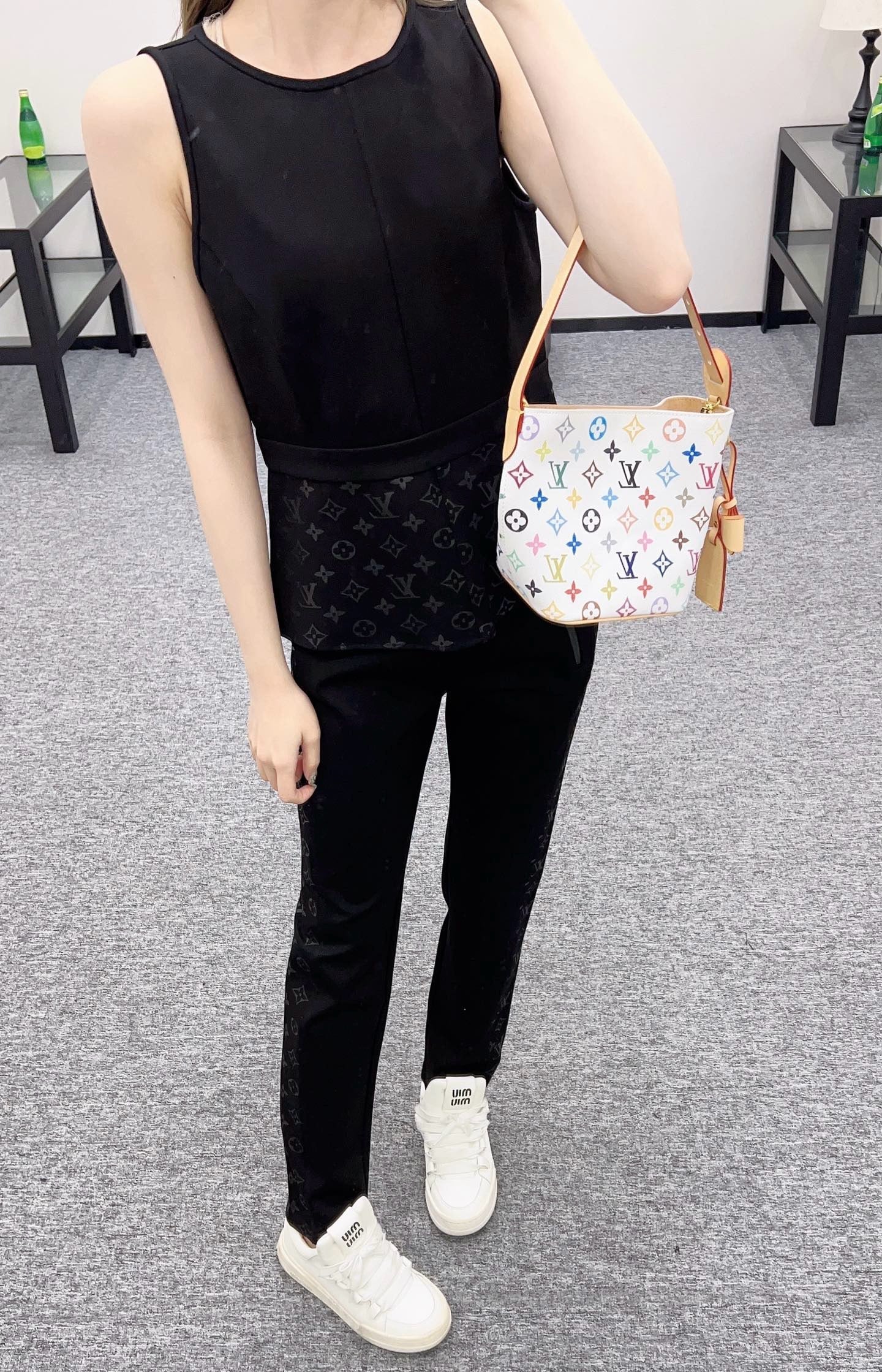 25SS New Sleeveless Waist Suit Cotton Material