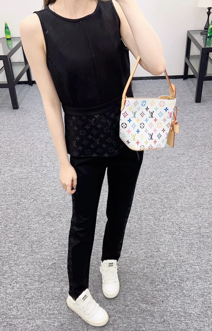 25SS New Sleeveless Waist Suit Cotton Material