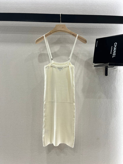 2025 new knitted slim-fitting suspender skirt