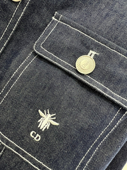 25SS Interior logo printed denim jacket）