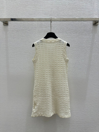 C 25 Wispy Embossed Weave Vest Dress