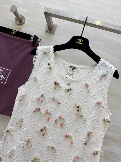 25ss new Hollow lace vest