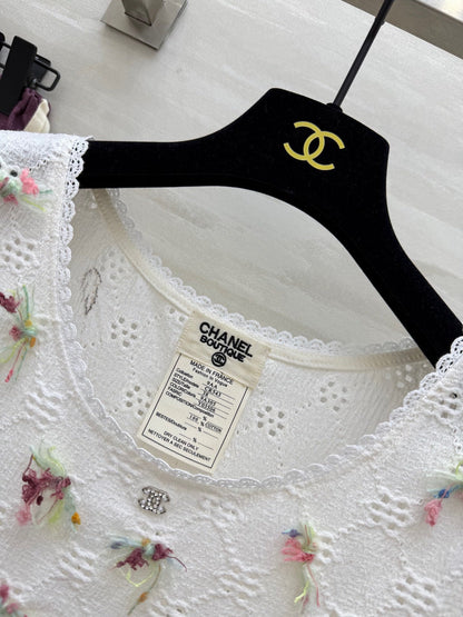 25ss new Hollow lace vest