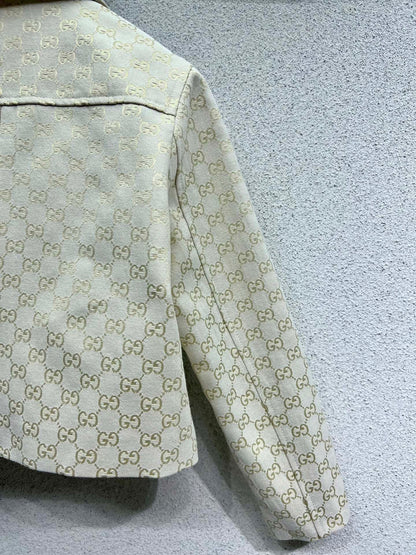 Classic jacquard jacket + matching shorts set