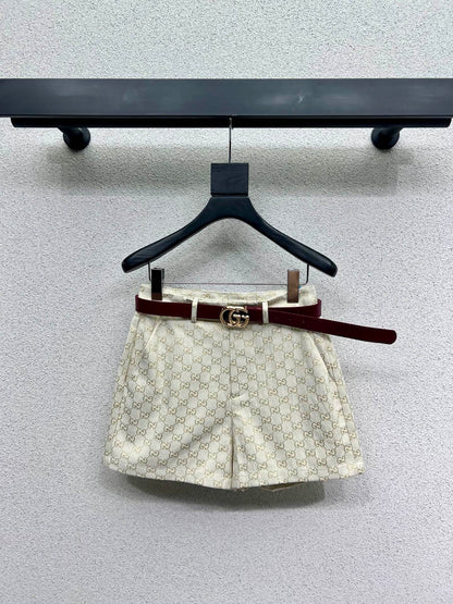 Classic jacquard jacket + matching shorts set
