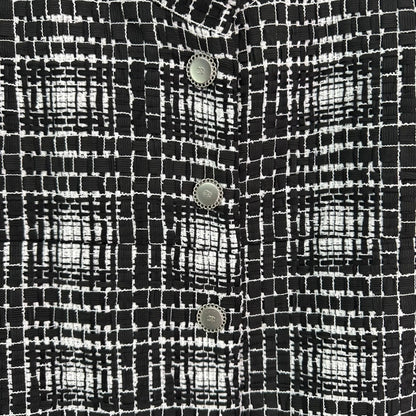 25ss Stand up collar tweed dress jacket