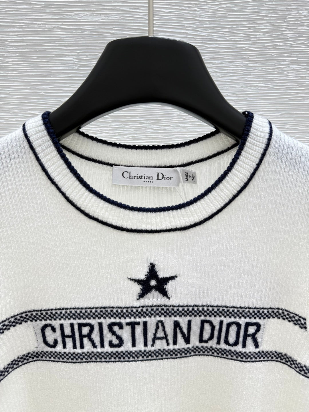 25 contrast color logo knitted short sleeves