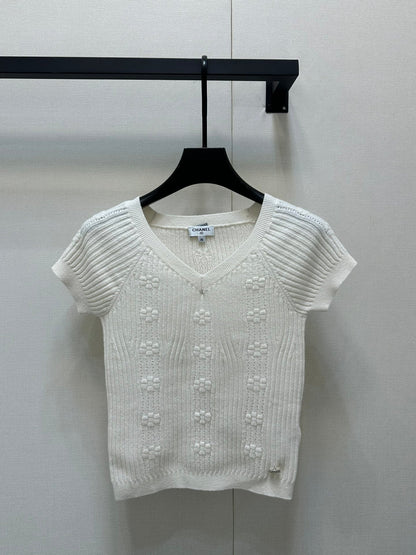 25 New 3D crochet knit short sleeves