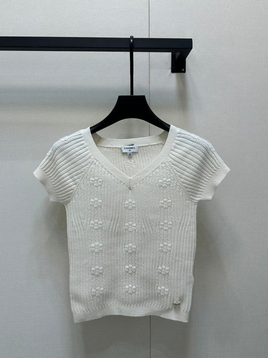 25 New 3D crochet knit short sleeves