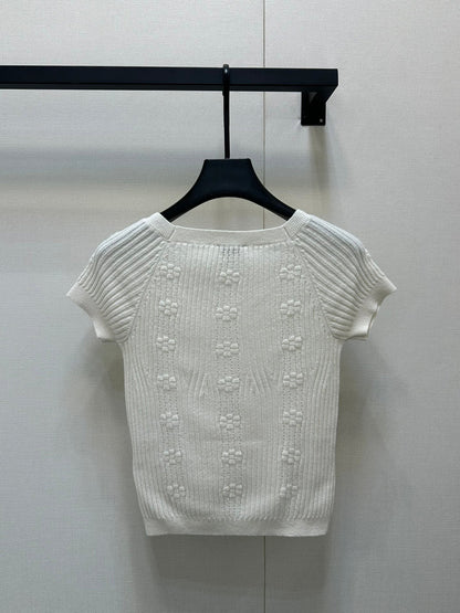 25 New 3D crochet knit short sleeves