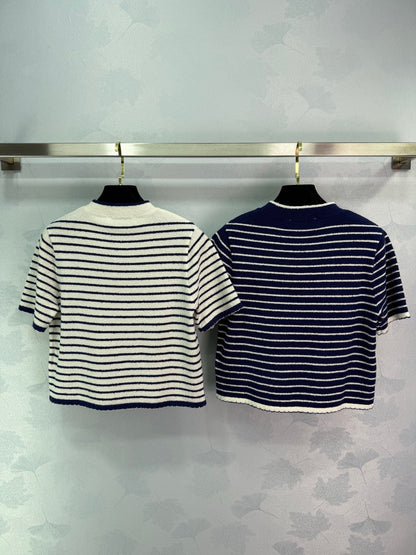 25 New Knitted Round Neck Short Sleeve