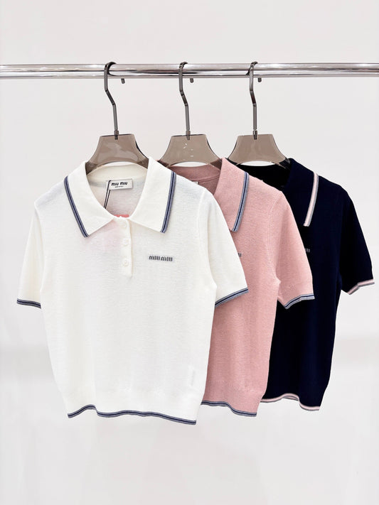 25 New Knitted Round Neck Short Sleeve
