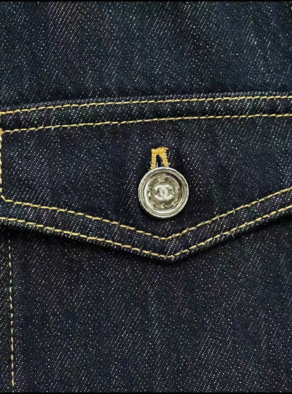 2025 new original color denim vest jacket