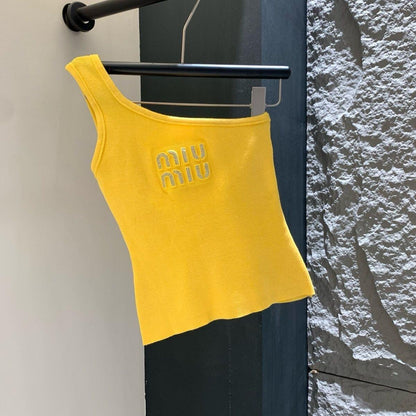 25 Hot stamping logo single shoulder vest