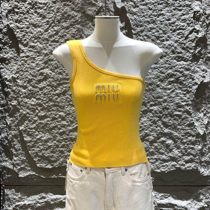 25 Hot stamping logo single shoulder vest