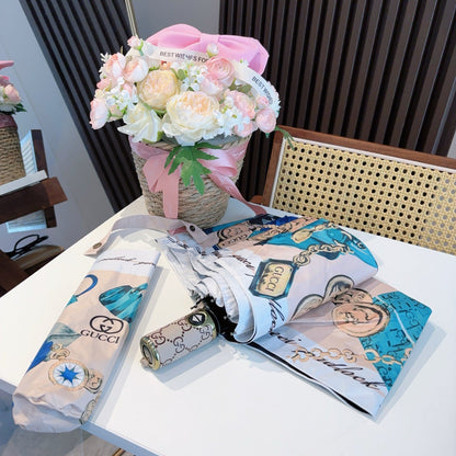 25 new Three-fold automatic folding umbrella