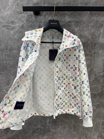 25 Monogram print technical windproof jacket