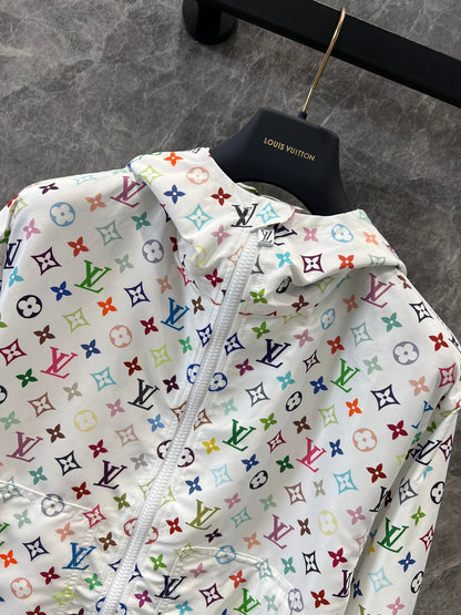 25 Monogram print technical windproof jacket