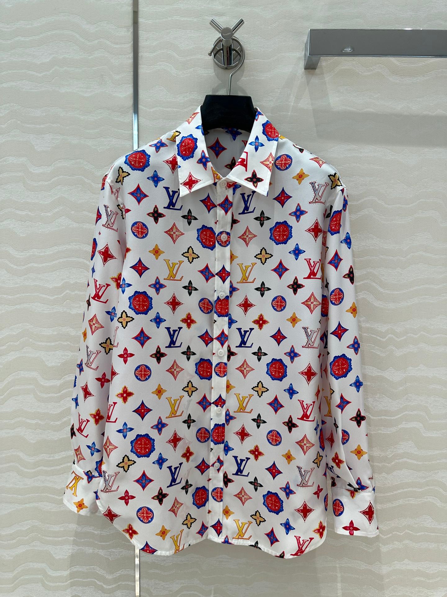 25s printed silk shirt