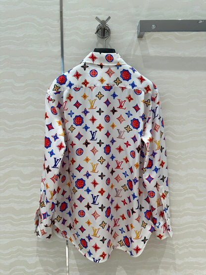 25s printed silk shirt