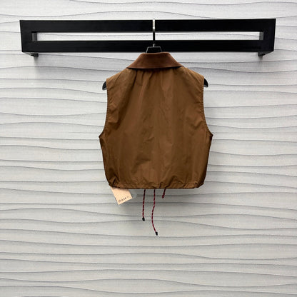M 25 Short nylon zip-up vest set