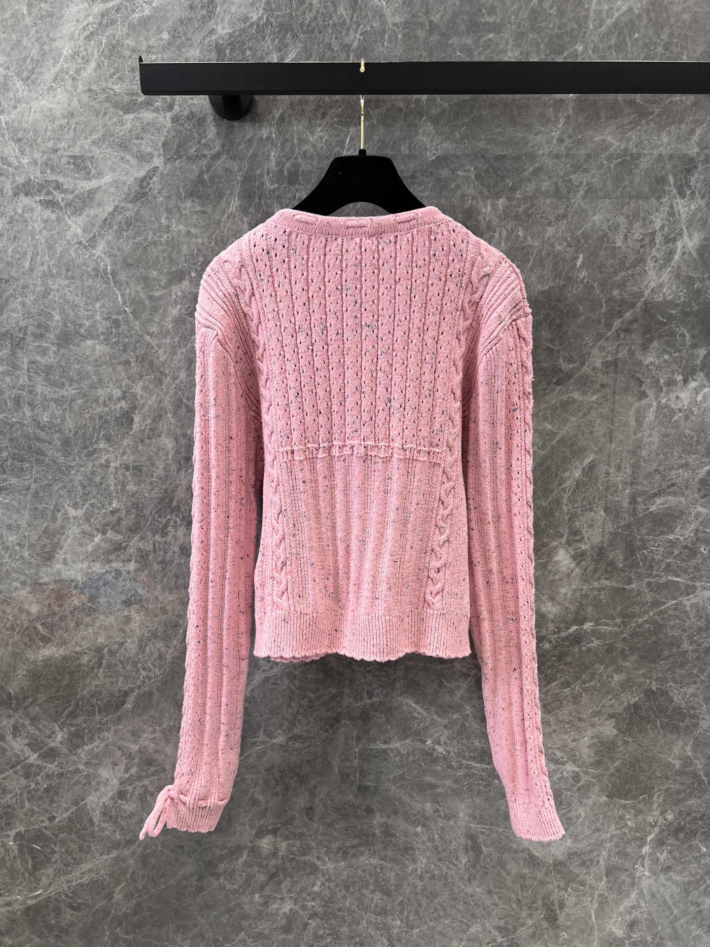 25Ss Early Spring New Product Heavy Craft Lace-up Pollen Cardigan