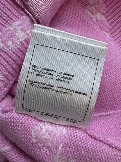 2025 Spring and Summer New Pink Pocket Beaded Cardigan