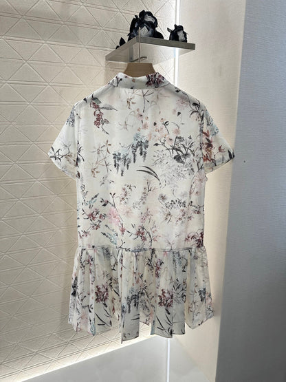 25 Pleated Short Sleeve Dress