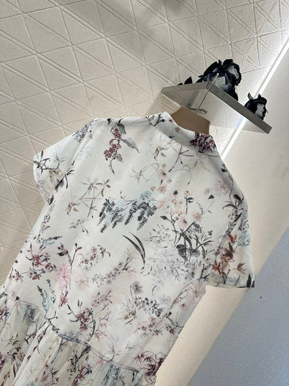 25 Pleated Short Sleeve Dress