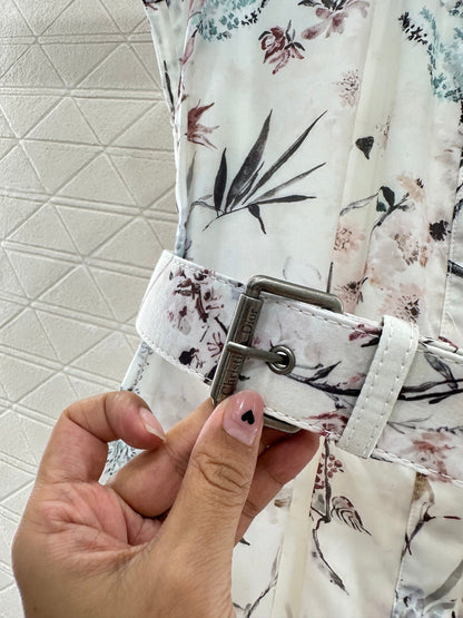 25 Lapel Printed Dress