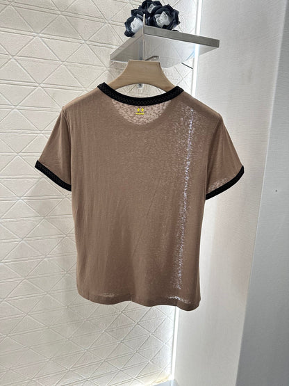 25 round neck smiley face short sleeves