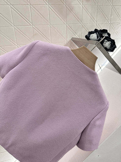 25 round neck dress skirt suit