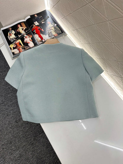 25 round neck dress skirt suit