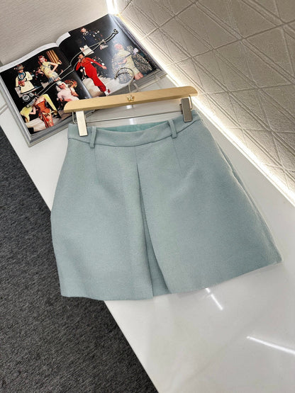 25 round neck dress skirt suit