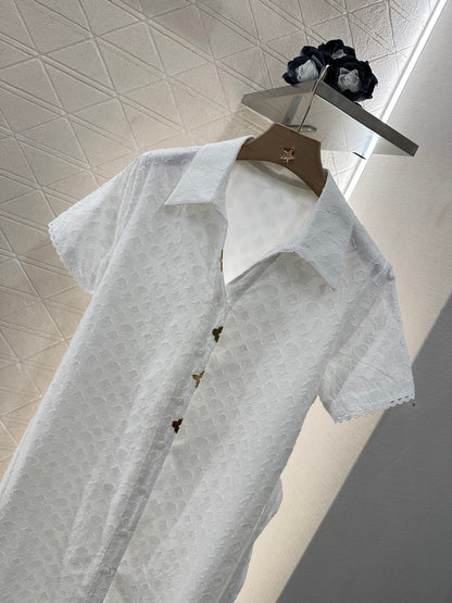 25 Belt Jacquard Dress