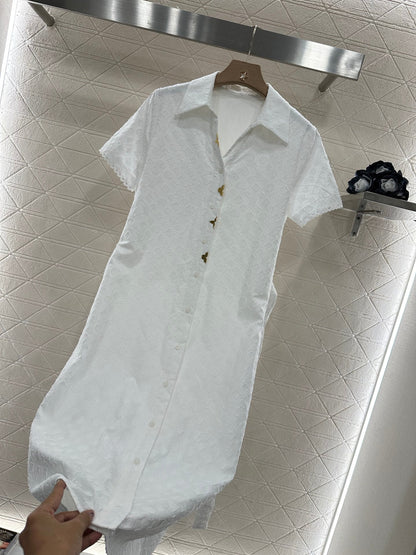 25 Belt Jacquard Dress