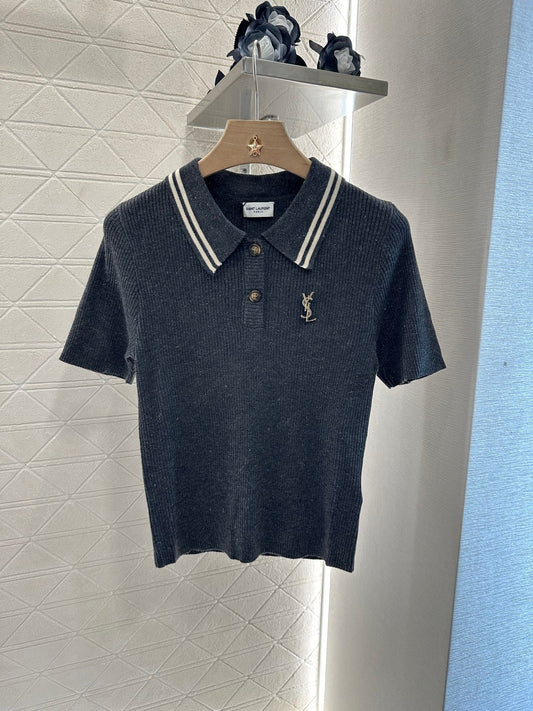 25 Brooch lapel knitted short sleeves
