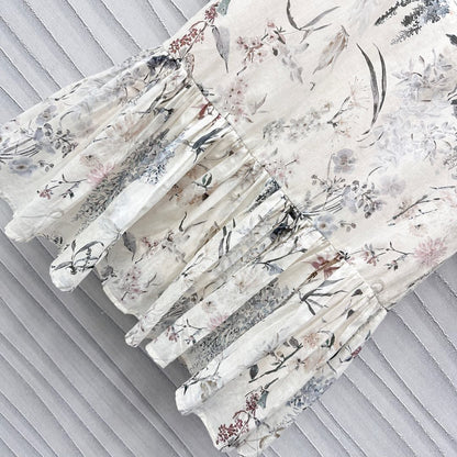 2025 New Printed Short Sleeve Dress