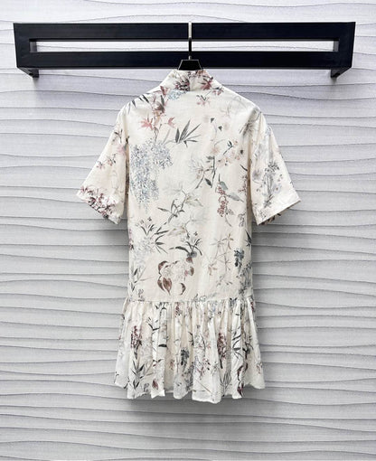 2025 New Printed Short Sleeve Dress