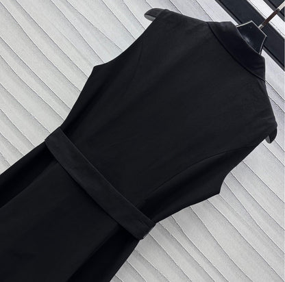 2025 New Arrivals Belt Sleeveless Shirt Dress