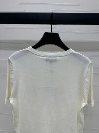 25  Double logo knitted short sleeved shirt