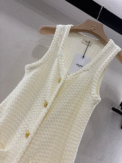 2025 New Crochet Knitted Vest Dress